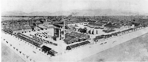 図5 日清豆粕製造所大連工場(1908年ごろ)