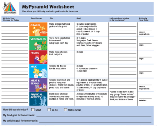 図5  アメリカ農務省が推奨しているMyPyramid Plan