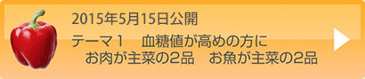 2015年月日公開テーマ1血糖値が高めの方に